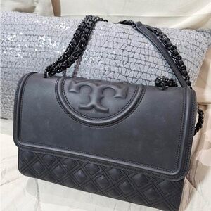 Tory Burch Alexa MATTE black shoulder bag